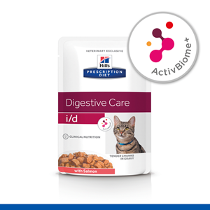 Hill's Prescription Diet I/D Digestive Care Maaltijdzakjes - Kattenvoer - Zalm 12x85 g
