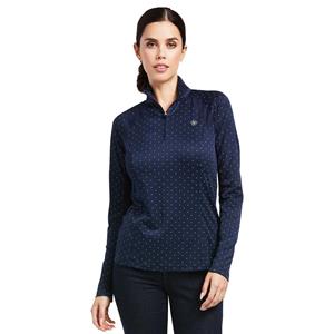 Ariat Sunstopper 1/4 Zip Funktionsshirt Damen > navy