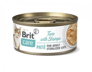 Brit Care Cat Sterilized Tuna Paté with Shrimps 70g