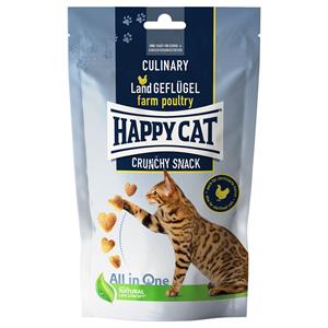 2x70g Happy Cat Culinary Crunchy Snack Land Gevogetle Kattensnack