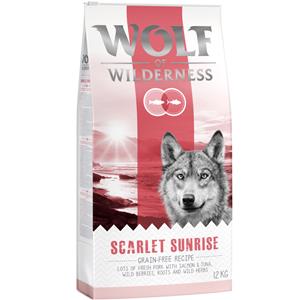 Wolf of Wilderness 12kg 'Scarlet Sunrise' Zalm & Tonijn  Hondenvoer