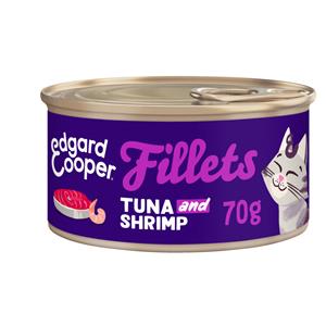 Edgard & Cooper - Wild Caught Pacific Tuna & Shrimps Fillets - 24 x 70 g