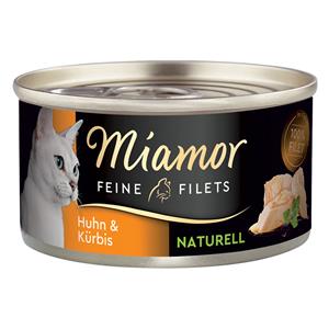 Miamor Fijne Filets Naturel Kattenvoer 6 x 80 g - Kip & Pompoen