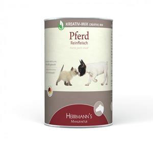 Voordeelpakket Herrmanns vlees puur hondenvoer 24 x 400 g - Paard
