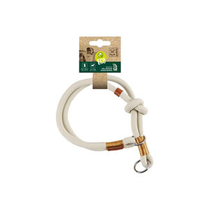 M-PETS Eco Hundehalsband - Weiß - M - 0,8 cm x 45 cm
