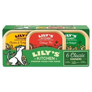 Lily's Kitchen Classic Trays Multipack Hondenvoer - 6 x 150g