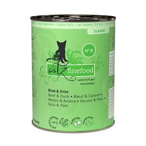 Catz Finefood Blik Kattenvoer 6 x 400 g - Rund & Eend