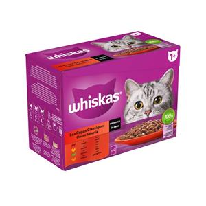 Whiskas 1+ Classic Selection in Sauce Multipack (12 x 85 g) Pro 2 Packungen (24 x 85g)