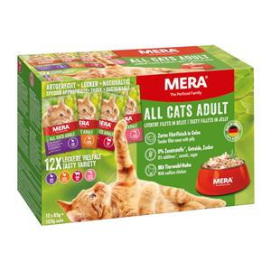 Mera Cats 12x85g  Adult Mix (4 Soorten) Kattenvoer nat