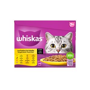 Whiskas 7+ Geflügel Selection in Sauce Multipack (24 x 85 g) Pro 2 Packungen (48 x 85g)
