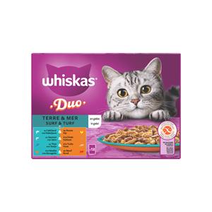 Whiskas 1+ Duo Surf & Turf in Gelee Multipack (12 x 85 g) Pro Packung (12 x 85g)