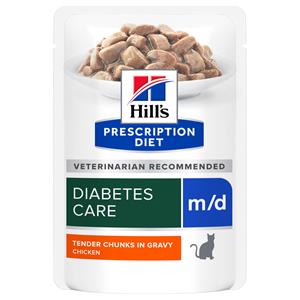 Hill's Prescription Diet M/D Diabetes/Weight Management Pouch - Kattenvoer - 12x85 g