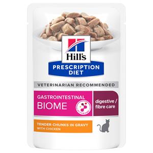 Hill's Prescription Diet Gastrointestinal Biome Digestive+ Fibre Care Pouch - Kattenvoer - 12x85 g