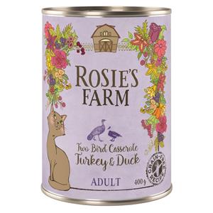 Rosie's Farm Adult 6 x 400 g - Kalkoen & eend