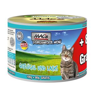 MAC's MAC´s Cat Fijnproever Kattenvoer 6 x 100 g - Gevogelte & Zalm