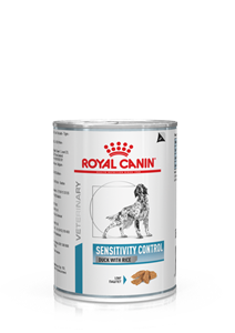 Royal Canin Veterinary Diet Royal Canin Veterinary Sensitivity Control Ente & Reis Hundefutter (Dosen) 420g 2 Palettes (24 x 420 g)