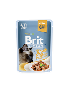 Brit Premium Pouches Fillets In Gravy Tuna 85 Gram