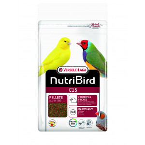 versele-laga Nutribird C15 -Lebensmittel in extrudierten Pellets fÐ©r Kanaren, tropische Seiten und europische Pinzone, 3 kg