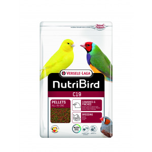 versele-laga Nutribird C19 -Lebensmittel in extrudierten Pellets fЩr Kanarische, tropische und europische Pinzone, 3 kg