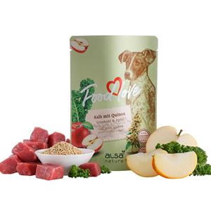 alsa-nature FOODLOVE Kalb mit Quinoa, Grünkohl & Apfel, 6 x 300 g, Hundefutter