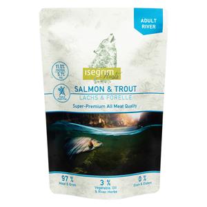 isegrim Roots RIVER Lachs & Forelle, 7 x 410 g, Hundefutter