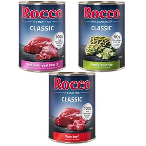 Rocco 6x400g Classic Rund Mix Puur Rund, Rund/Kalfshart, Rund/Pens  Hondenvoer nat