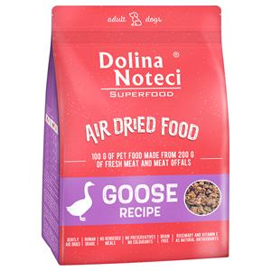 Dubbelpak: 2x1kg Dolina Noteci Superfood Adult droogvoer met gans Hondenvoer droogvoer