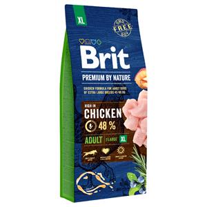 15 kg Brit Premium by Nature Adult xl droog hondenvoer