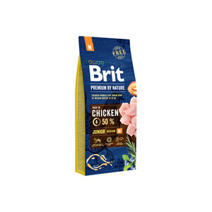 Brit Premium 15 kg  by Nature Junior M droog hondenvoer