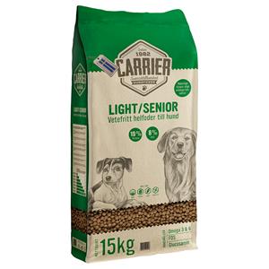 2 x 15 kg Carrier Light/Senior droog hondenvoer