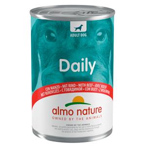 Daily 12 x 400 g Economy Pack Almo Nature  Dog rund natvoer voor honden