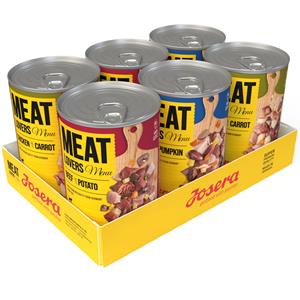 Josera Voordeelverpakking: 24x400g  Meatlovers Menu Mix (3 soorten) nat hondenvoer