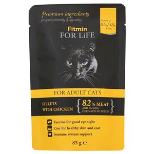 Fitmin 28x85g  Cat For Life Adult Kattenvoer Nat