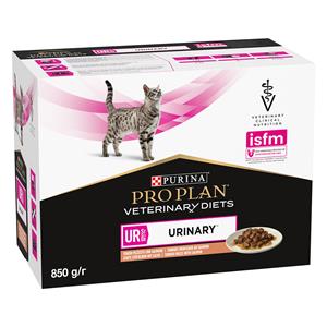 2x10x85g Purina Pro Plan Veterinary Diets Feline UR ST/OX - Urinary Salmon Cat Food Wet