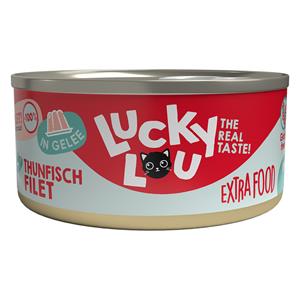 18x 70g Lucky Lou Extrafood in Jelly Tonijnfilet Kattenvoer nat