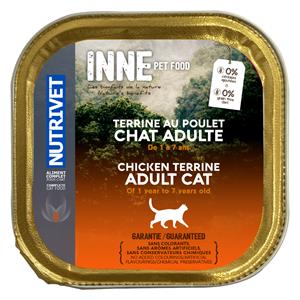 20x150g Nutrivet Inne Cat Terrine Adult Kip kattenvoer nat