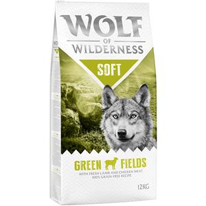 2x12kg Adult Soft & Strong Green Fields met Lam Wolf of Wilderness Hondenvoer