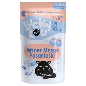 16x 125g Lucky Lou Adult Gevogelte & Fazant  nat kattenvoer