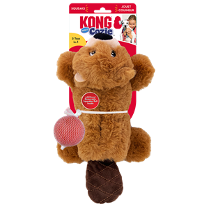 Kong Cozie Pocketz Beaver - Hondenspeelgoed - 24x18 cm Medium