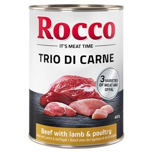 Rocco Classic Trio di Carne - 24 x 400 g - Rundvlees, lam en gevogelte