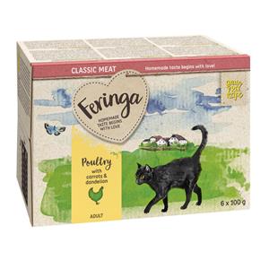 6x100g Kuipje Gevogelte Feringa Kattenvoer