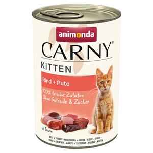 Animonda Carny Kitten 12 x 400 g - Rund & Kalkoen