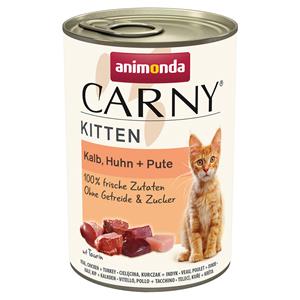 Animonda Carny Kitten 12 x 400 g Kattenvoer - Kalf, Kip & Kalkoen