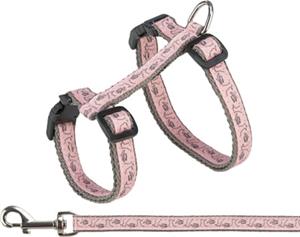 Trixie Kattentuig Met Riem 27-45 Cm/13 Mm. 1.20 M - Kattenharnas - Grijs Roze