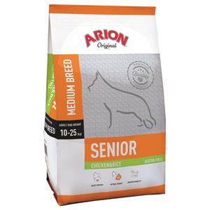 Arion 2x12 kg  Original Senior Medium Breed Kip & Rijst hondenvoer droog