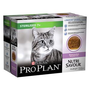 Purina Pro Plan Sterilised Senior 7+ Cat 10 x 85 g - Kalkoen