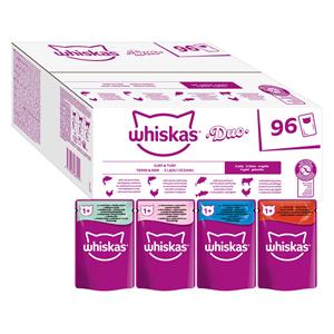 Whiskas Voordeelverpakking  Duo maaltijdzakjes 96 x 85 g - Surf & Turf in Gelei