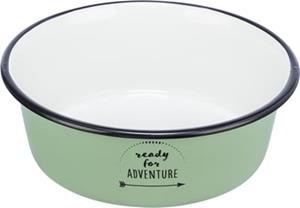 Trixie Bowl enamel/stainless steel 0.3 l/ø 12 cm green