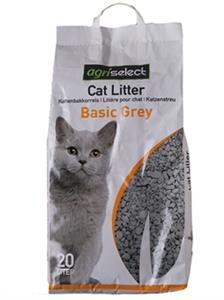Agriselect Basic Grey Kattenbakvulling 20 liter