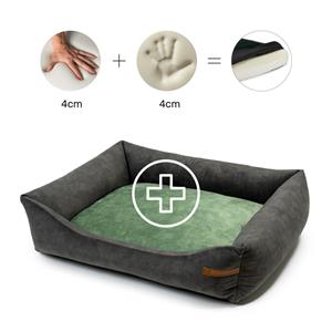 Rexproduct Otto Orthopädisches Hundebett Grau S-XL grün M